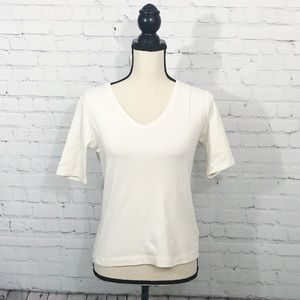 Chico’s Cream T-Shirt Size 0